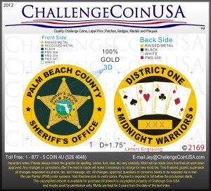 Palm Beach Sheriff`s Office Coin Graphic