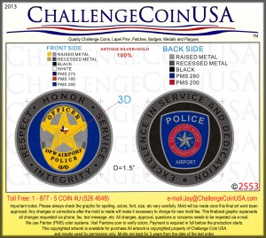 DFW Police Coin Graphic