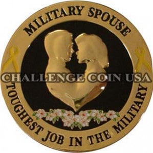 Military Spouse Gold Challenge Coin