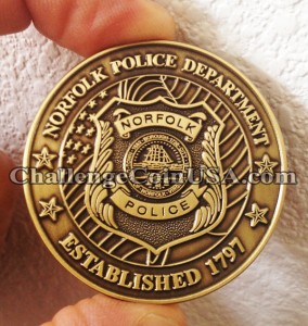 Norfolk police coin