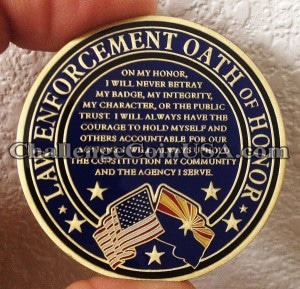 Law Enforcement Oath Coin