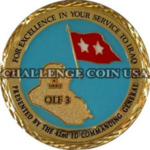 42nd ID commanding general coin