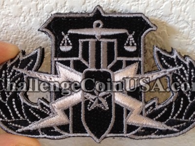 hdt patch black and gray