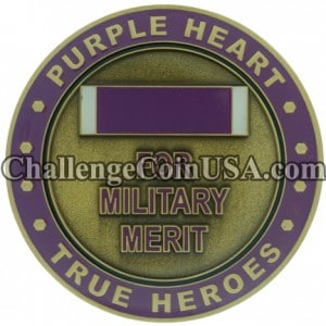 purple heart coin