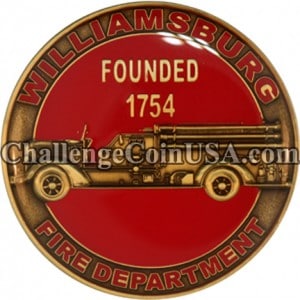Williamsburg Fire Department Coin