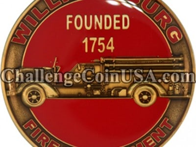 Williamsburg Fire Department Coin