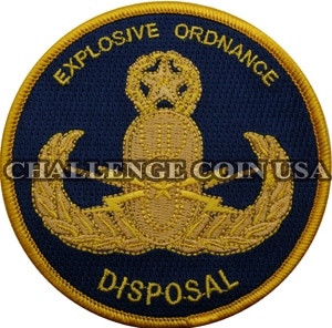 EOD with blue background patch