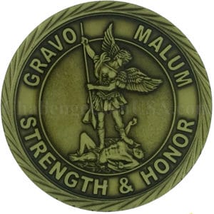 police challenge coin