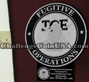 ICE fugitive operations plaque
