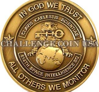 614 Space Intelligence Squadron Challenge Coin