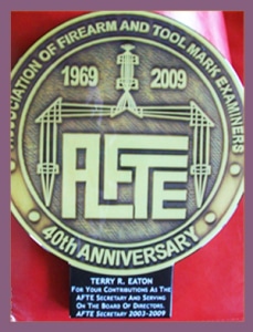 40th Anniversary AFTE Wall Plaque With Tab