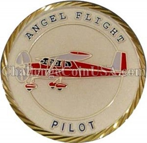 angel flight pilot coin