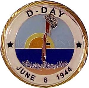 D-Day Military Challenge Coin
