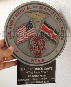 u.s.army medical research unit plaque