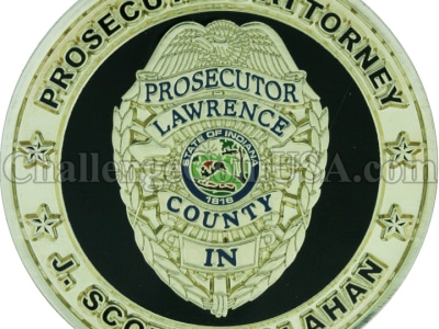 Prosecuting attorney challenge coin