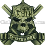 gunners mate custom shape coin