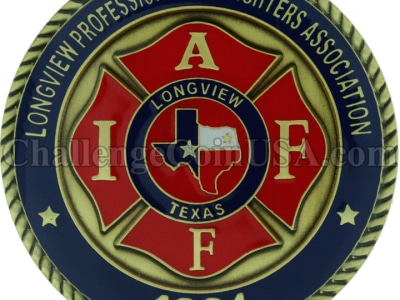 Longview Firefighters Association Challenge Coin