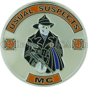 Usual Suspect Motor Cycle Club Coin