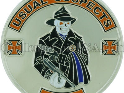 Usual Suspect Motor Cycle Club Coin