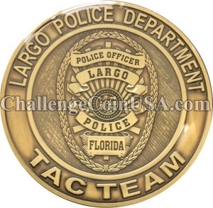 Largo Police Tac Team Challenge Coin