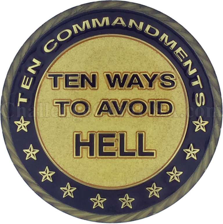 ChallengeCoinUSA Ten Commandments Coin. Get yours today call 1.877
