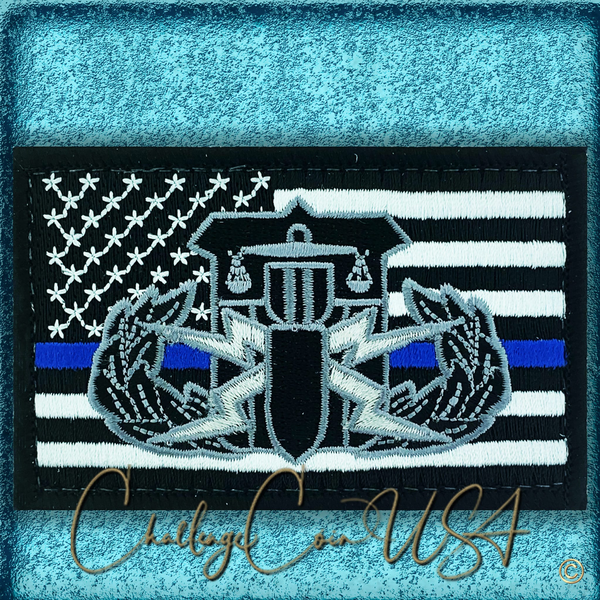 Thin Blue Line American Flag Patch, Velcro, 2 X 3 Inches TBL-PTC-1 - Other  Gun Accessories & Parts at  : 1029089977