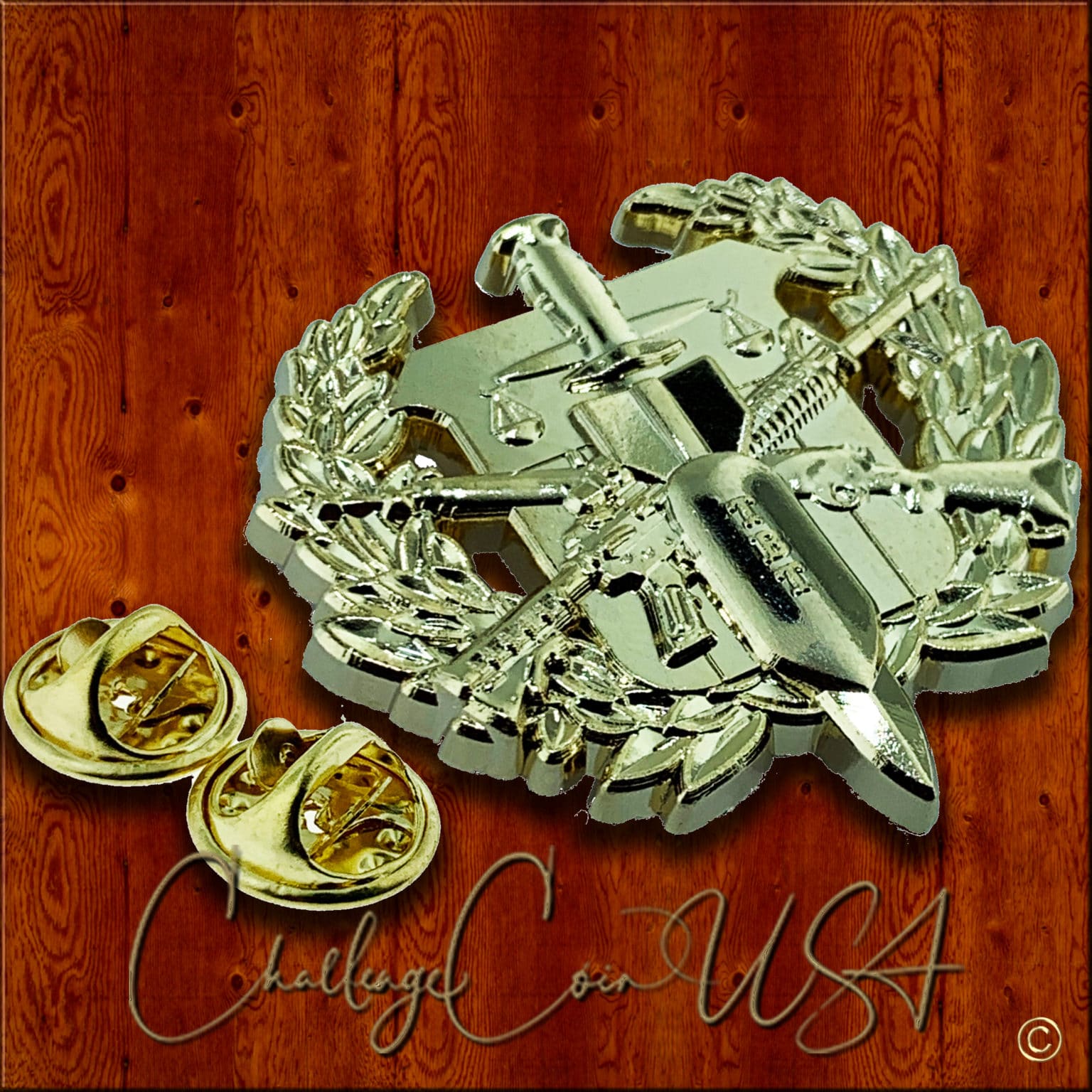 ChallengeCoinUSA Tactical Bomb Technician Uniform Pin Gold. 928.202.0992