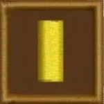 Embroidered Collar Rank Lieutenant 1 x 1