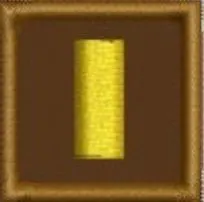 Embroidered Collar Rank Lieutenant 1 x 1